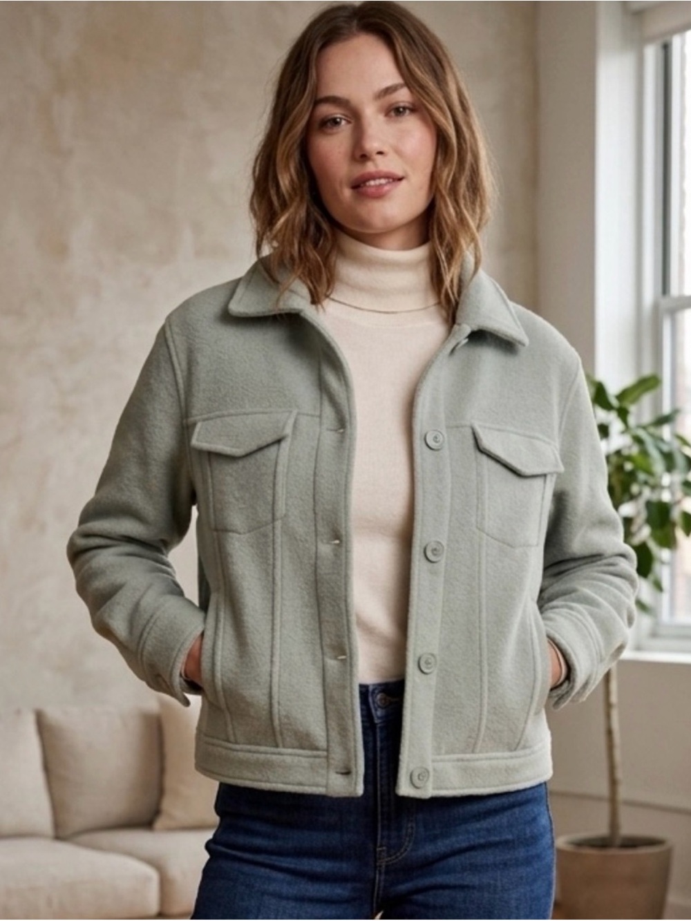 Joie Women's Teddy Jacket in Green